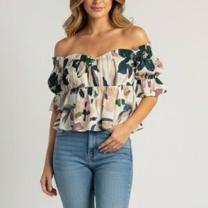 Stone Cold Fox Silk Lily Top